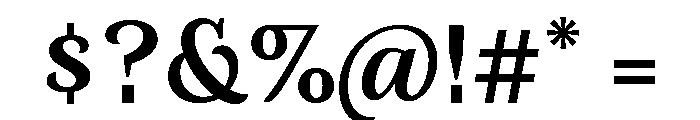 Orca BT Medium Font OTHER CHARS