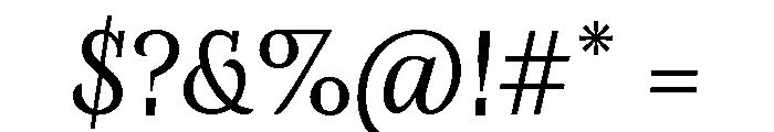 Orca BT Normal Italic Font OTHER CHARS
