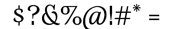 Orca BT Normal Font OTHER CHARS