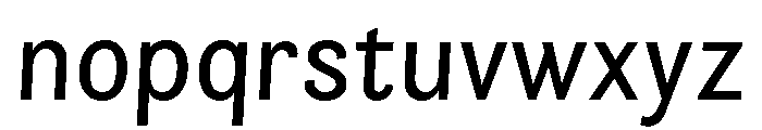 Orca BT Sans Normal Italic Font LOWERCASE