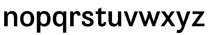 Orca BT Sans Regular Font LOWERCASE