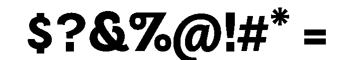 Orca BT Sans Semibold Font OTHER CHARS