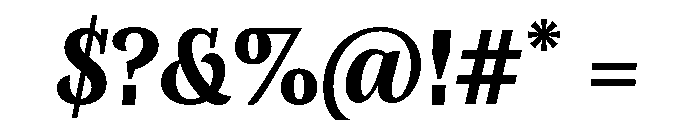 Orca BT SemiBold Italic Font OTHER CHARS