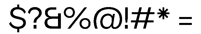 OrdinarySans DisplayRegular Font OTHER CHARS