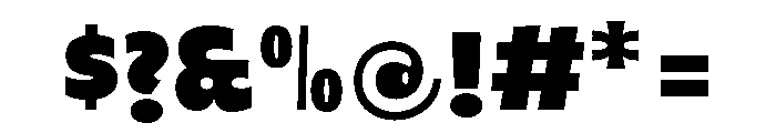 OreganoBT Regular Font OTHER CHARS