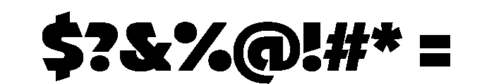 Orientation Bold Font OTHER CHARS