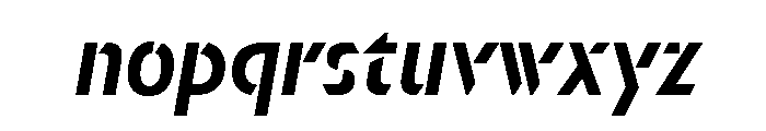 Orientation Light Italic Font LOWERCASE