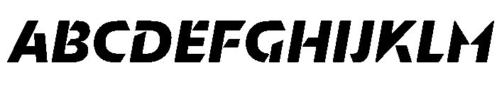 Orientation Regular Italic Font UPPERCASE