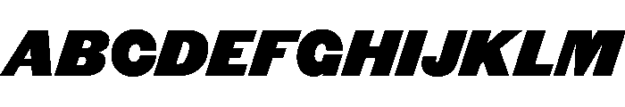 Original Sans Four Italic Font UPPERCASE