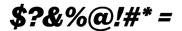 Original Sans Three Italic Font OTHER CHARS
