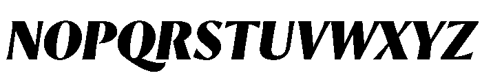 Orlando Black Italic Font UPPERCASE
