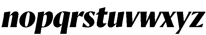 Orlando Black Italic Font LOWERCASE