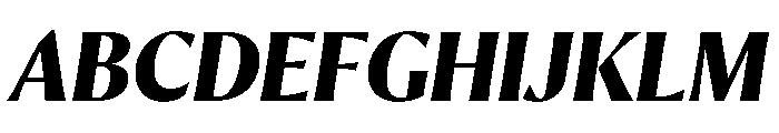 Orlando Bold Italic Font UPPERCASE