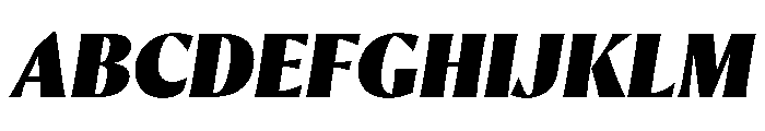 Orlando Fat Italic Font UPPERCASE