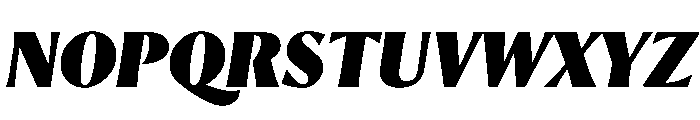 Orlando Fat Italic Font UPPERCASE