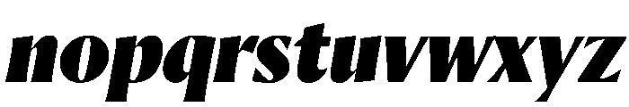 Orlando Fat Italic Font LOWERCASE