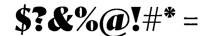 Orlando Fat Font OTHER CHARS