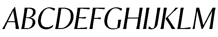 Orlando Light Italic Font UPPERCASE