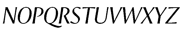 Orlando Light Italic Font UPPERCASE
