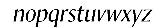Orlando Light Italic Font LOWERCASE