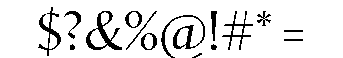 Orlando Light Font OTHER CHARS