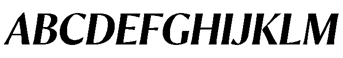 Orlando Medium Italic Font UPPERCASE