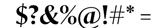 Orlando Medium Font OTHER CHARS
