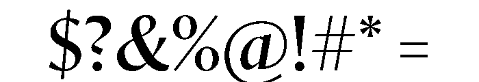 Orlando Roman Font OTHER CHARS