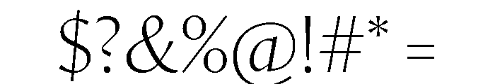 Orlando Thin Font OTHER CHARS