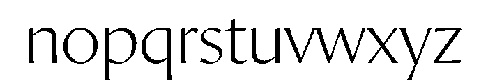 Orlando Thin Font LOWERCASE