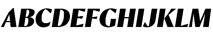 Orleans Black Italic Font UPPERCASE