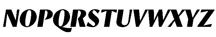 Orleans Black Italic Font UPPERCASE