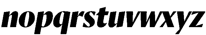Orleans Black Italic Font LOWERCASE