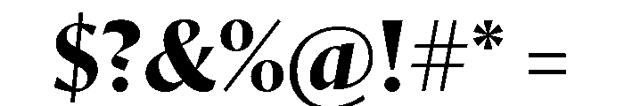 Orleans Bold Font OTHER CHARS