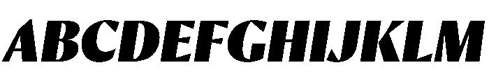 Orleans Fat Italic Font UPPERCASE