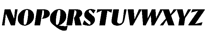 Orleans Fat Italic Font UPPERCASE