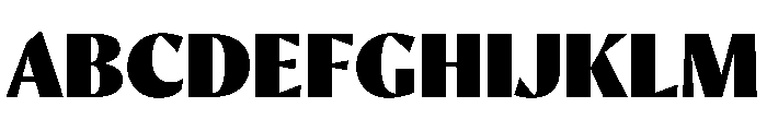 Orleans Fat Font UPPERCASE