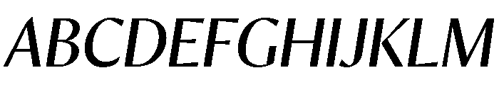 Orleans Italic Font UPPERCASE