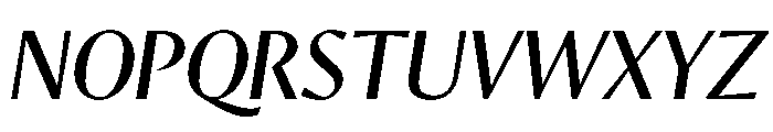 Orleans Italic Font UPPERCASE