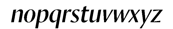 Orleans Italic Font LOWERCASE
