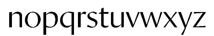 Orleans Light Font LOWERCASE