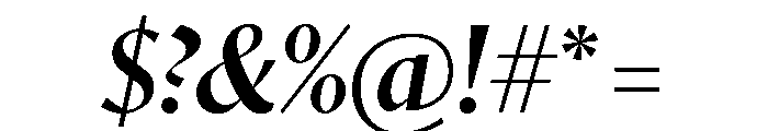 Orleans Medium Italic Font OTHER CHARS