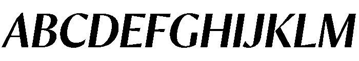 Orleans Medium Italic Font UPPERCASE