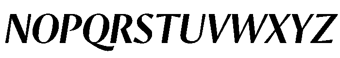 Orleans Medium Italic Font UPPERCASE