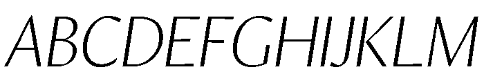 Orleans Thin Italic Font UPPERCASE