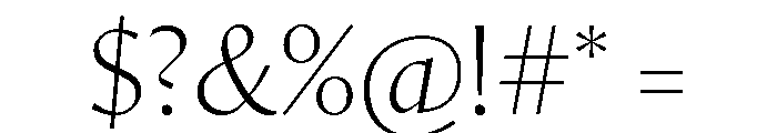 Orleans Thin Font OTHER CHARS