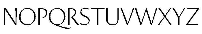 Orleans Thin Font UPPERCASE