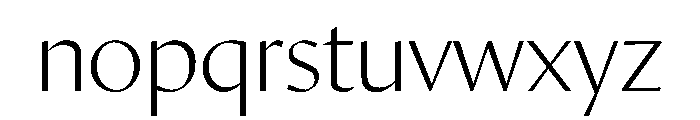 Orleans Thin Font LOWERCASE