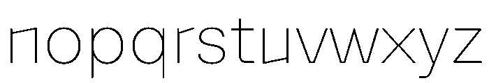 Ortank Regular Instance Font LOWERCASE