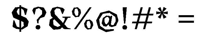 OrticaAngular Bold Font OTHER CHARS
